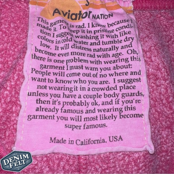 Aviator Nation Women’s Pink/Yellow Bolt Stitch Sweatpants/Joggers | PRELOVED⚡️🩷 - Picture 8 of 11